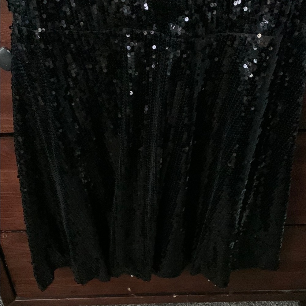 Black Sequin Dress - Picture 3 of 4
